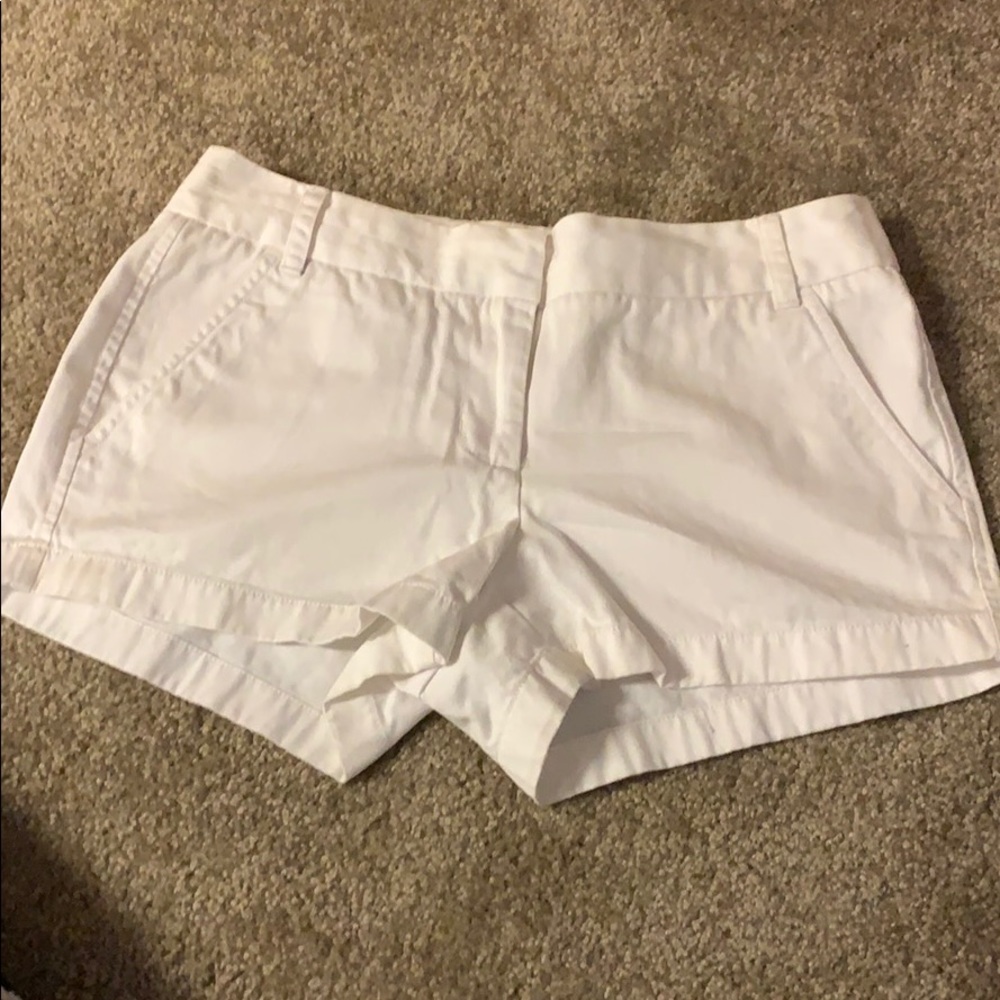 J. Crew Chino White Shorts